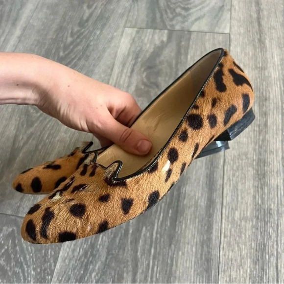 Charlotte Olympia
Kitty Cat-Embroidered Calf Hair Slipper, Leopard - Picture 8 of 8
